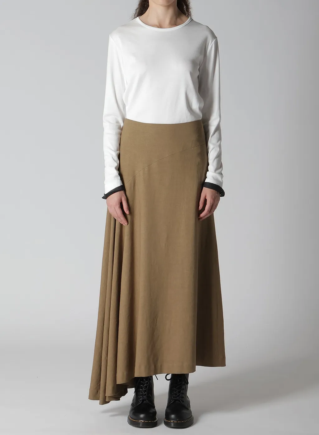 Ry/Li Canvas Asymmeteric Flare Skirt