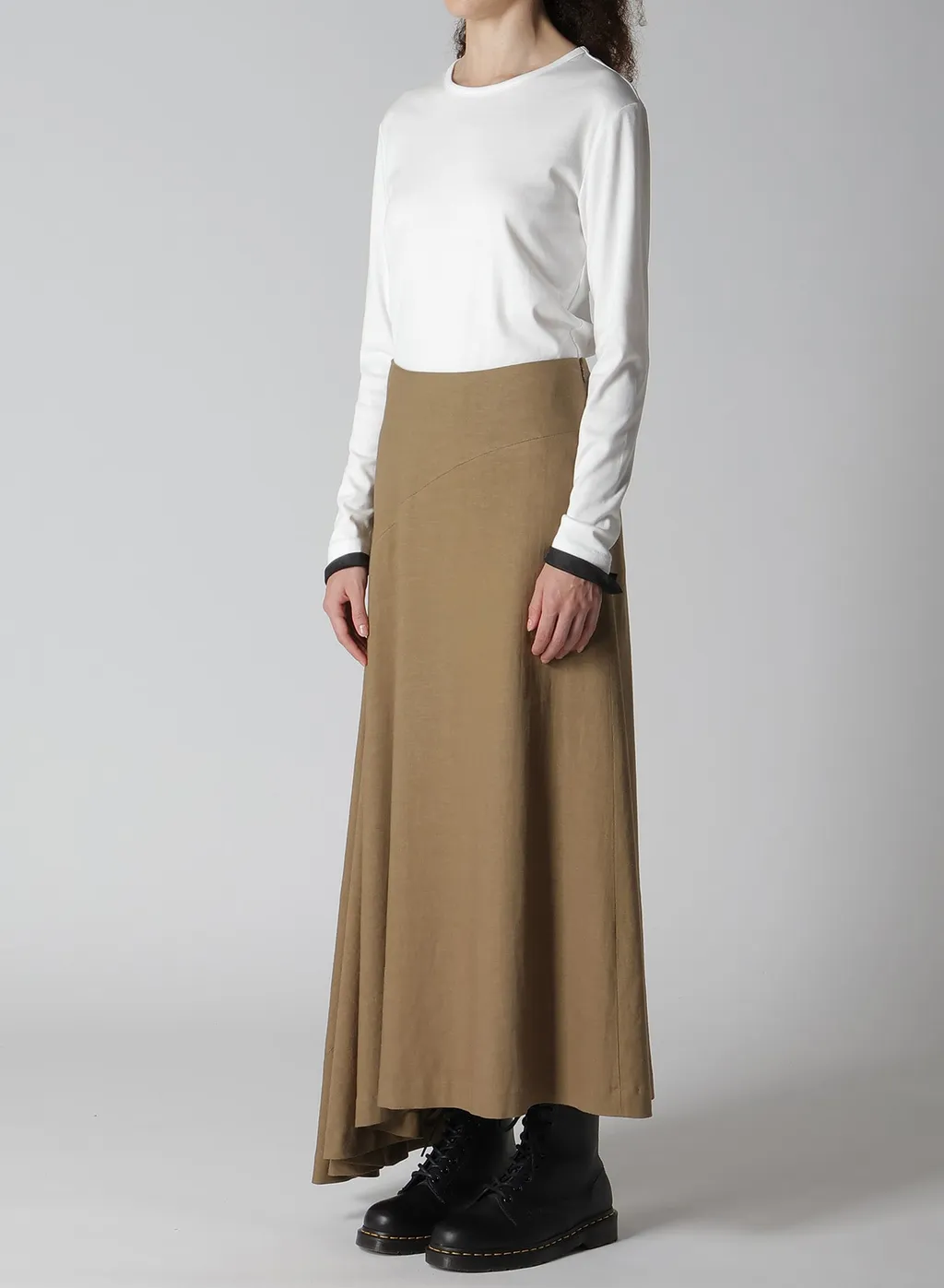 Ry/Li Canvas Asymmeteric Flare Skirt