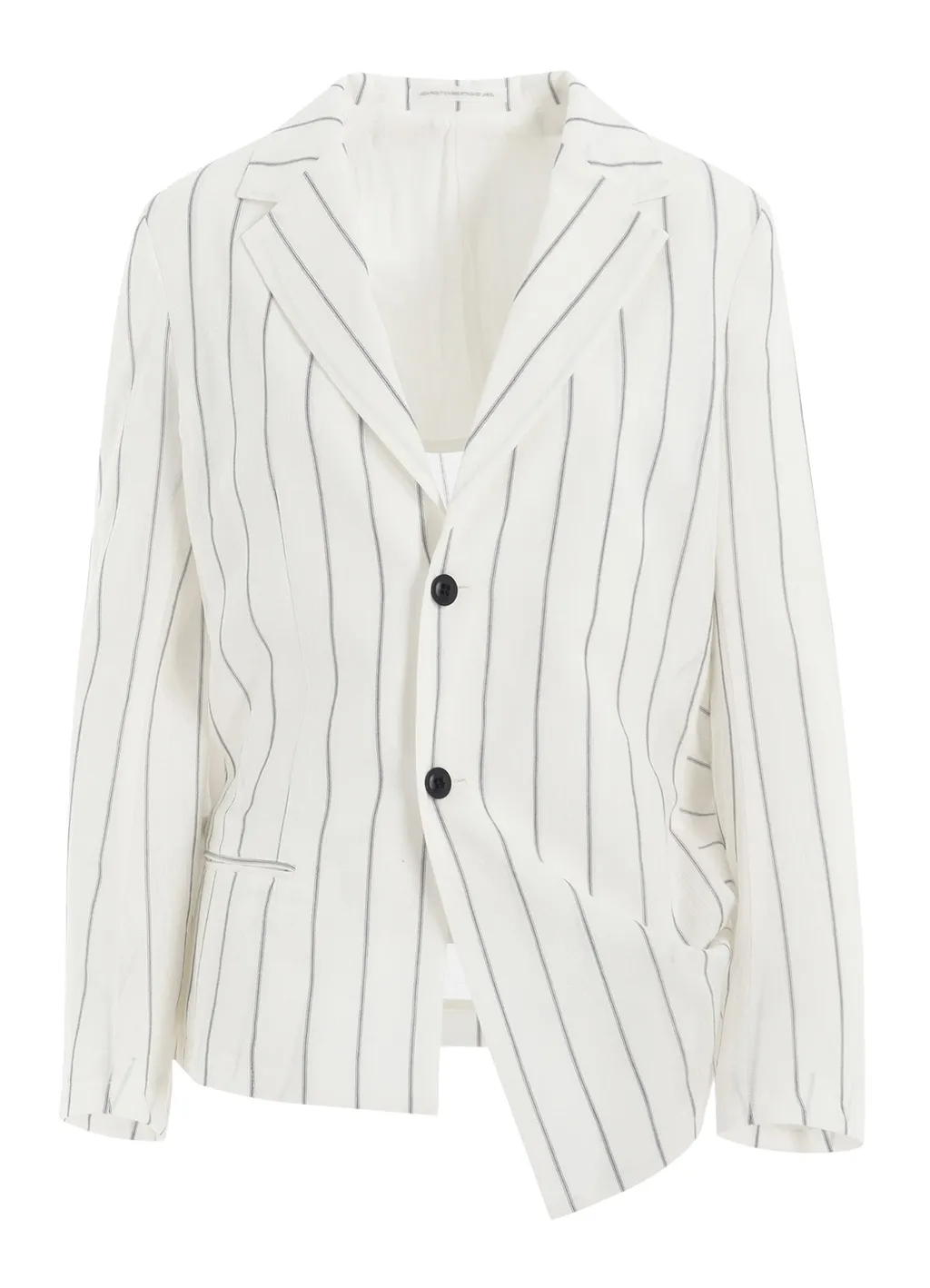 Washer Stripe Left Side Dropped Jacket