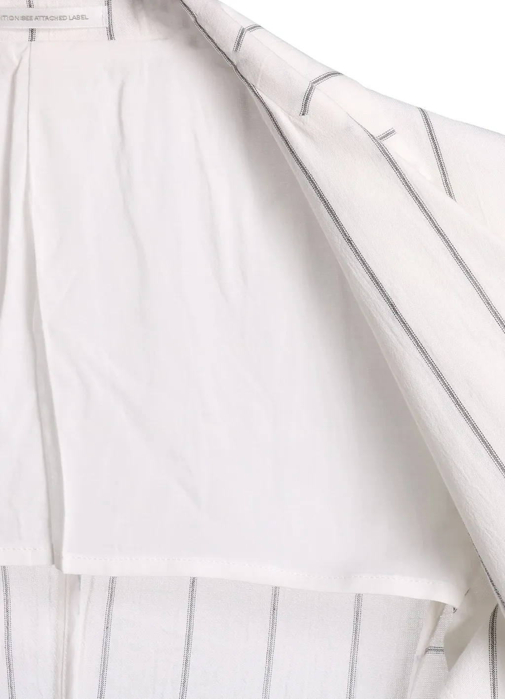 Washer Stripe Left Side Dropped Jacket