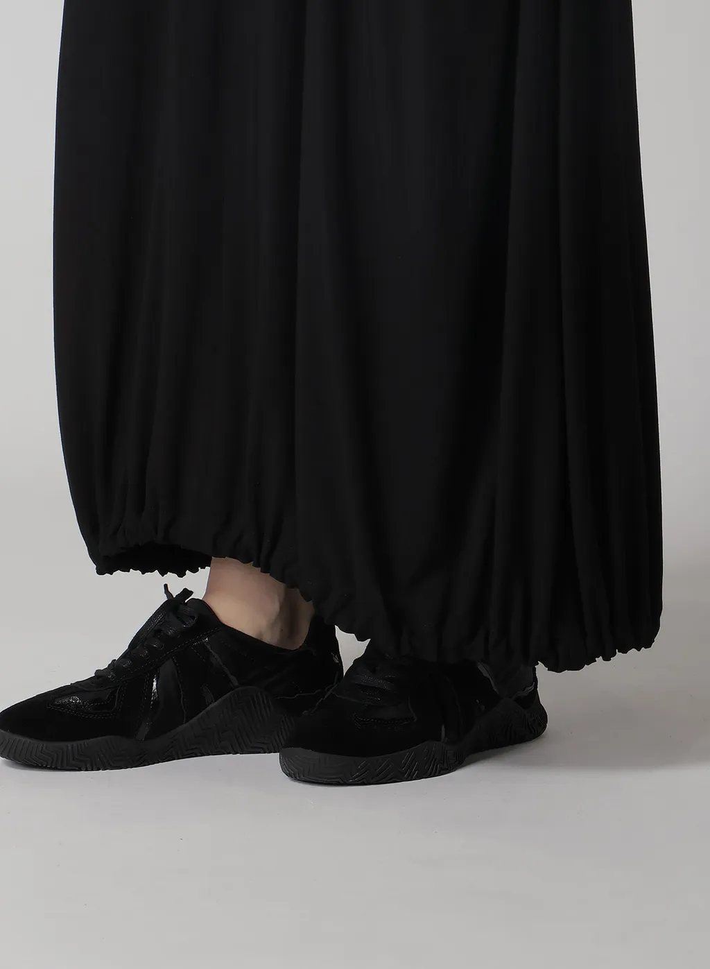 Black Denim Combination Skirt