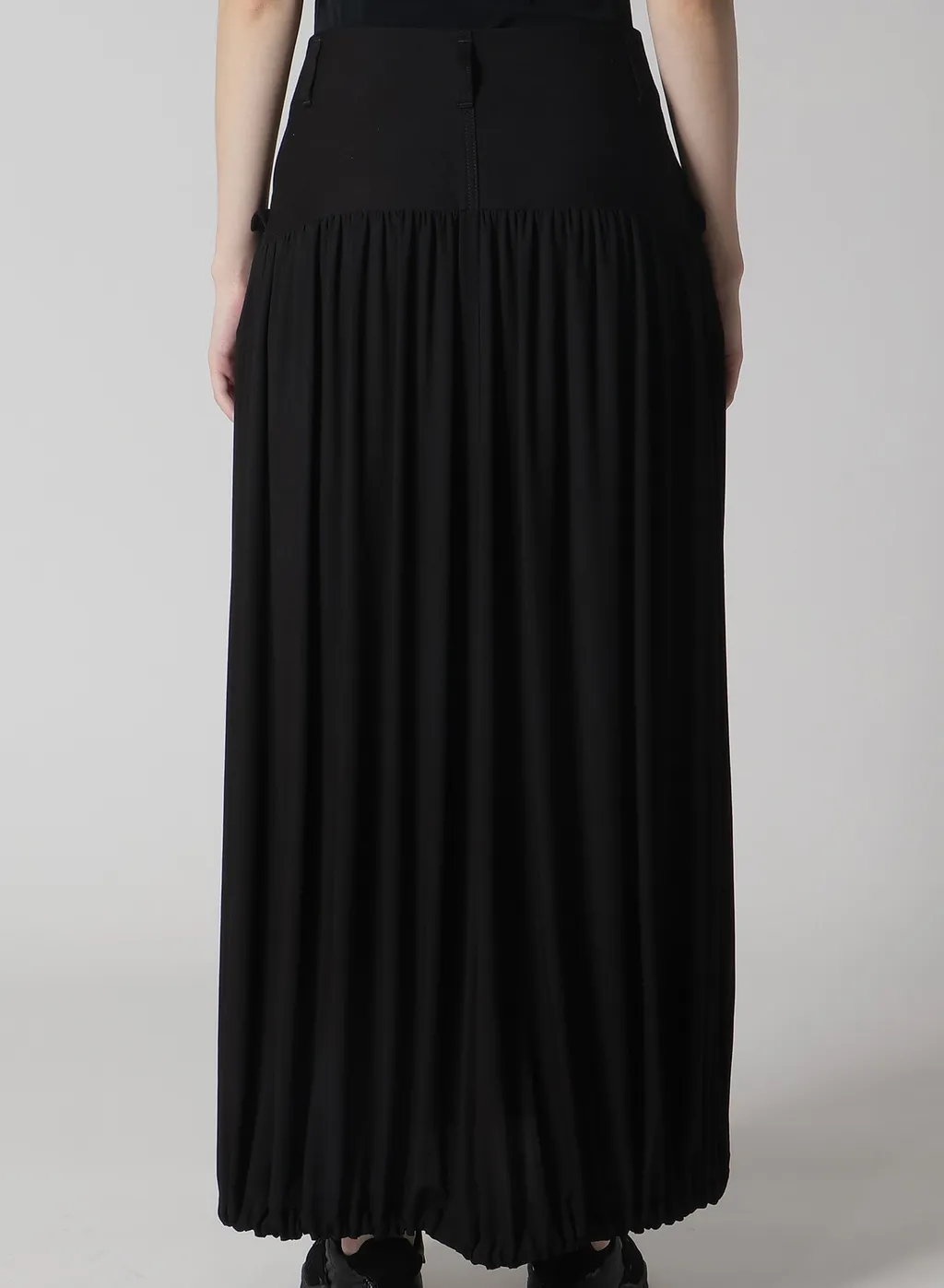 Black Denim Combination Skirt