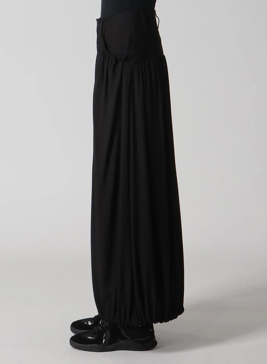 Black Denim Combination Skirt