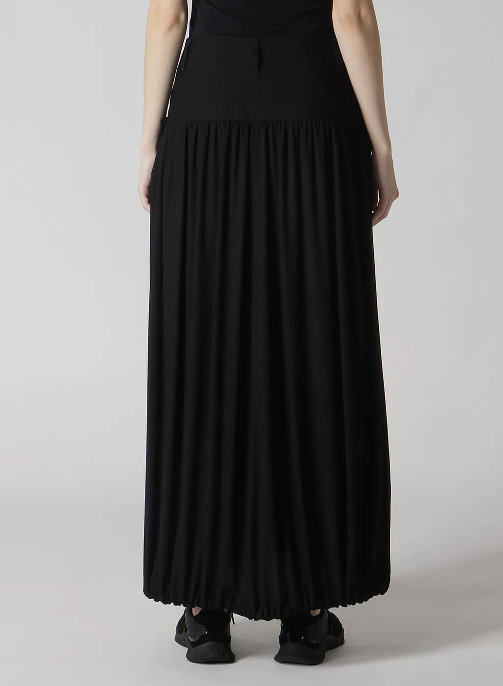 Black Denim Combination Skirt