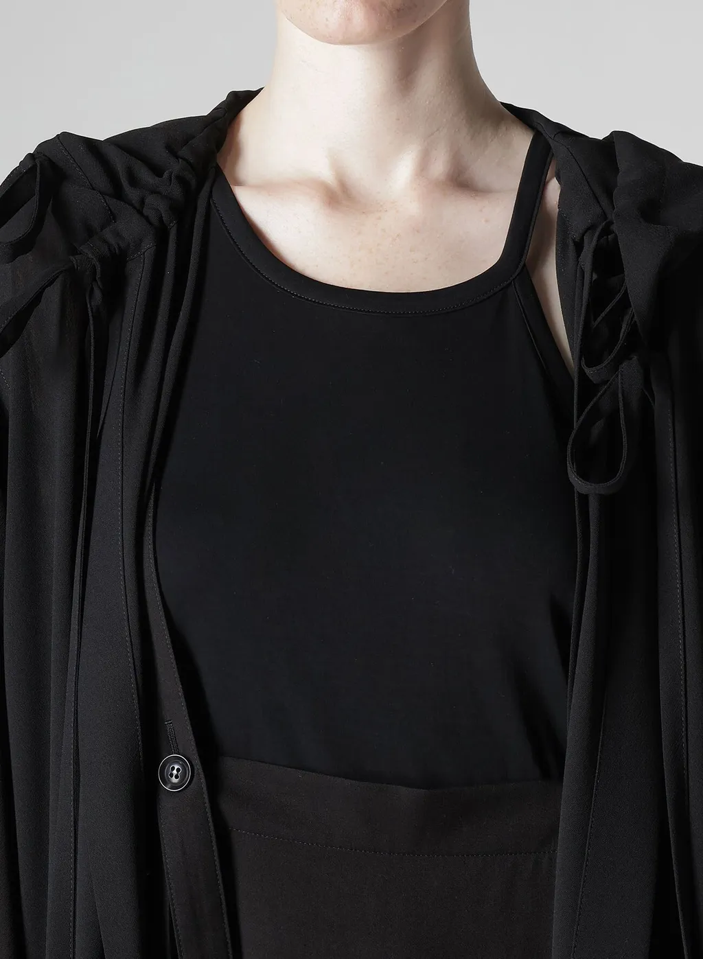 Pe/Strong Twisted Cloth Hoodie With Cord
