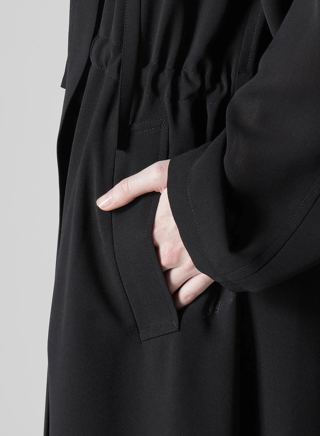 Pe/Strong Twisted Cloth Hoodie With Cord