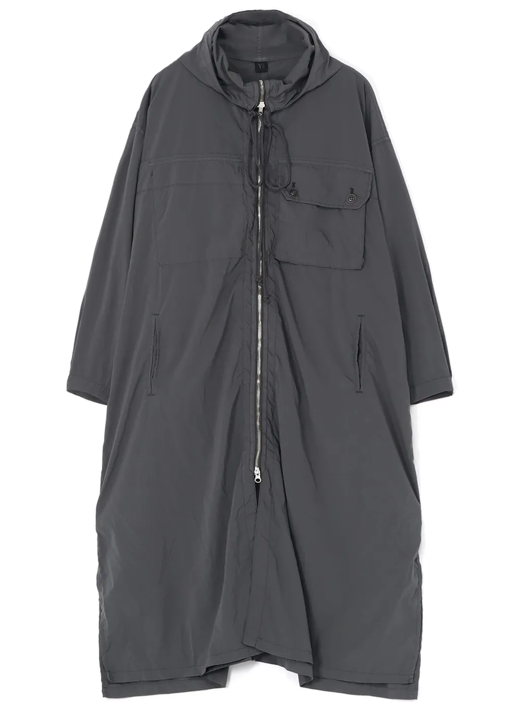 Typewriter Polyester Hooded Dress