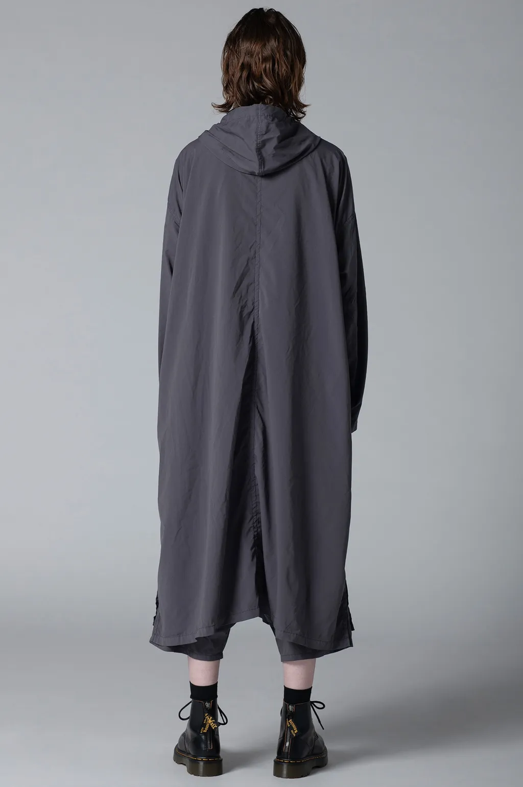 Typewriter Polyester Hooded Dress