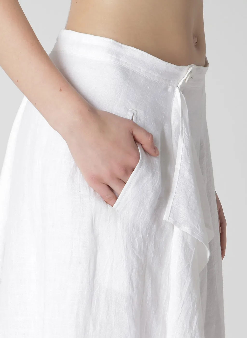 Linen Untwisted Lawn Skirt Pants