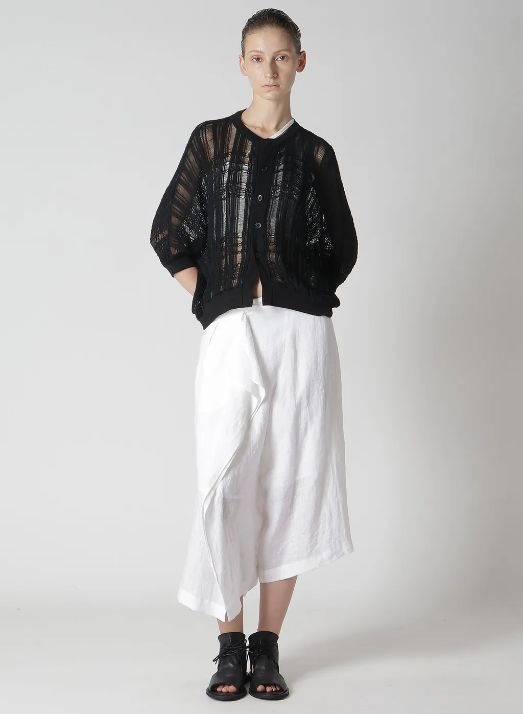 Linen Untwisted Lawn Skirt Pants