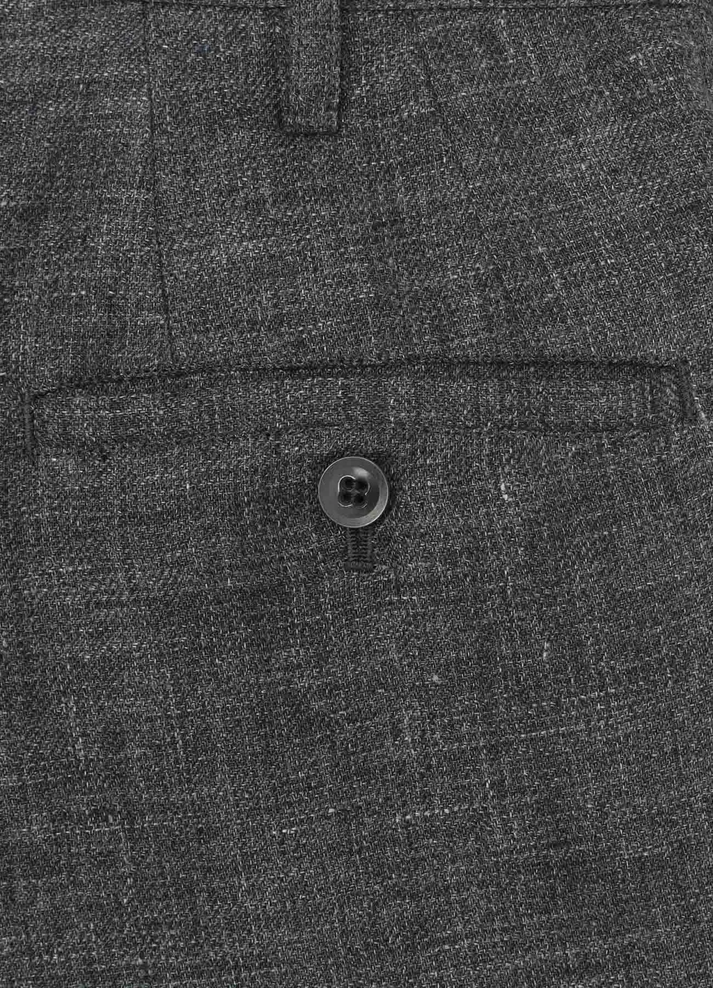 Linen Tweed Pleats Tapered Pants