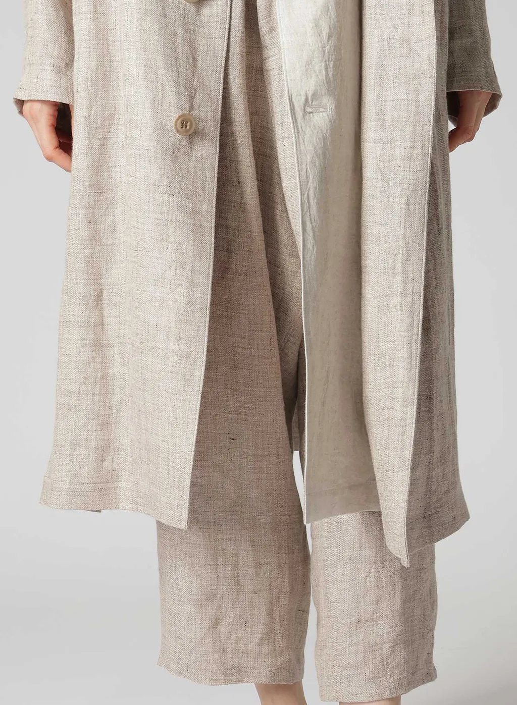 Linen Tweed Double Layered Coat