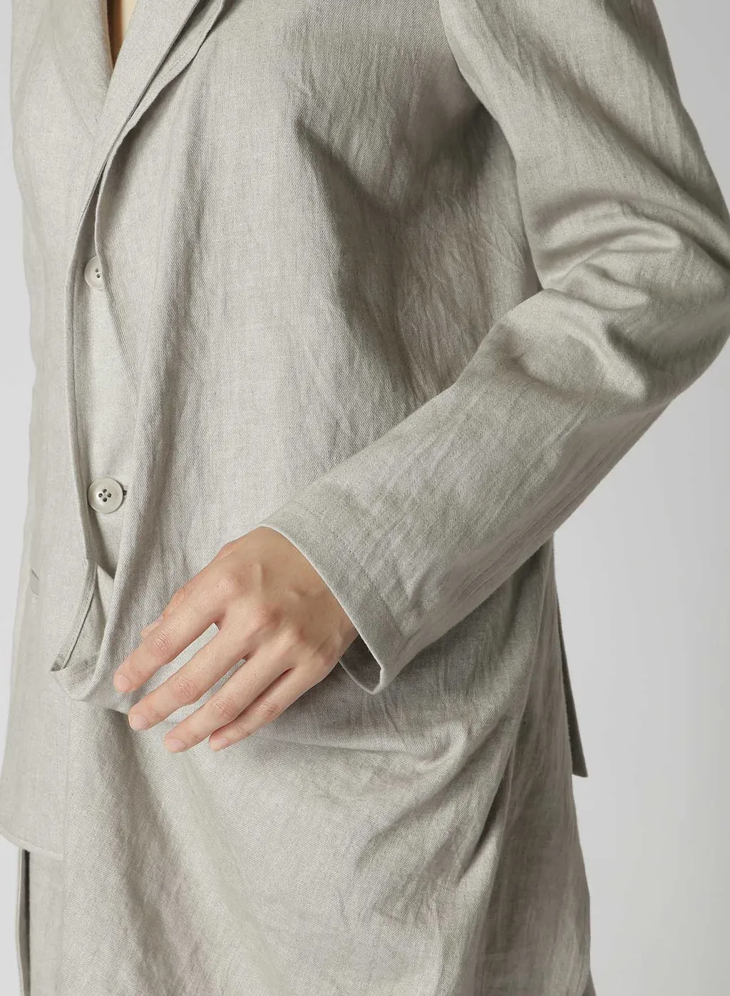 L/C Ink Dyed Heavy Denim Front Double Jacket