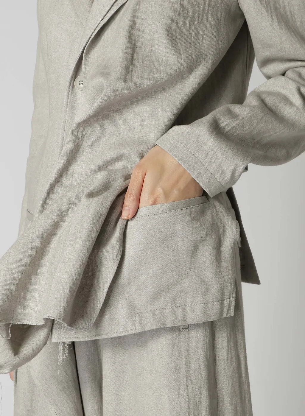 L/C Ink Dyed Heavy Denim Front Double Jacket