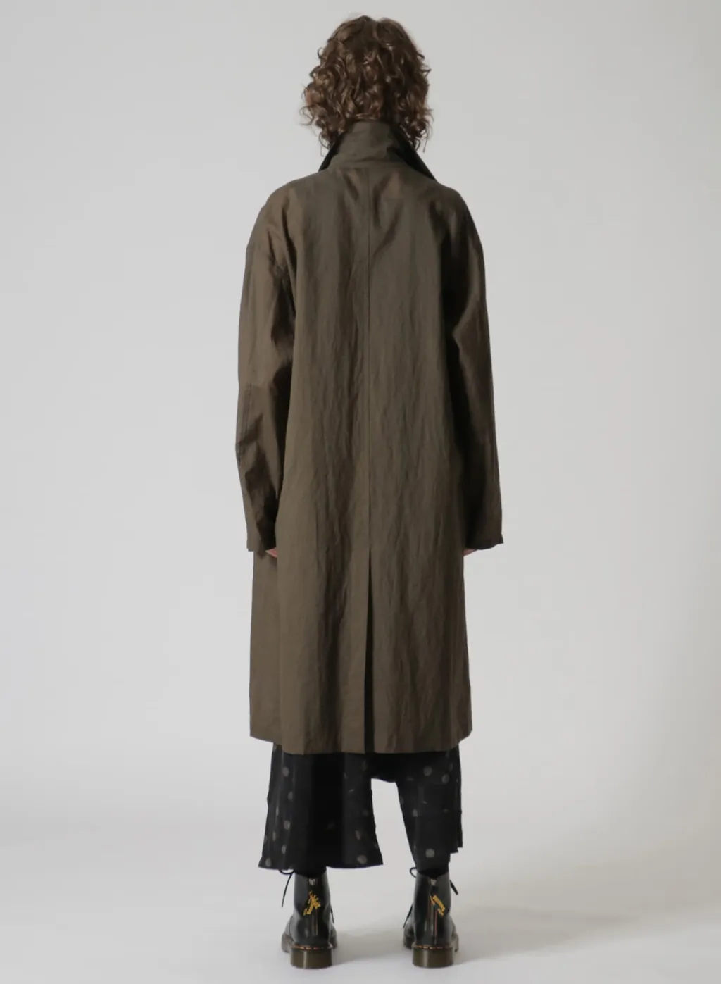 Ramie Oil Lawn Flap Patch Pocket Work Coat