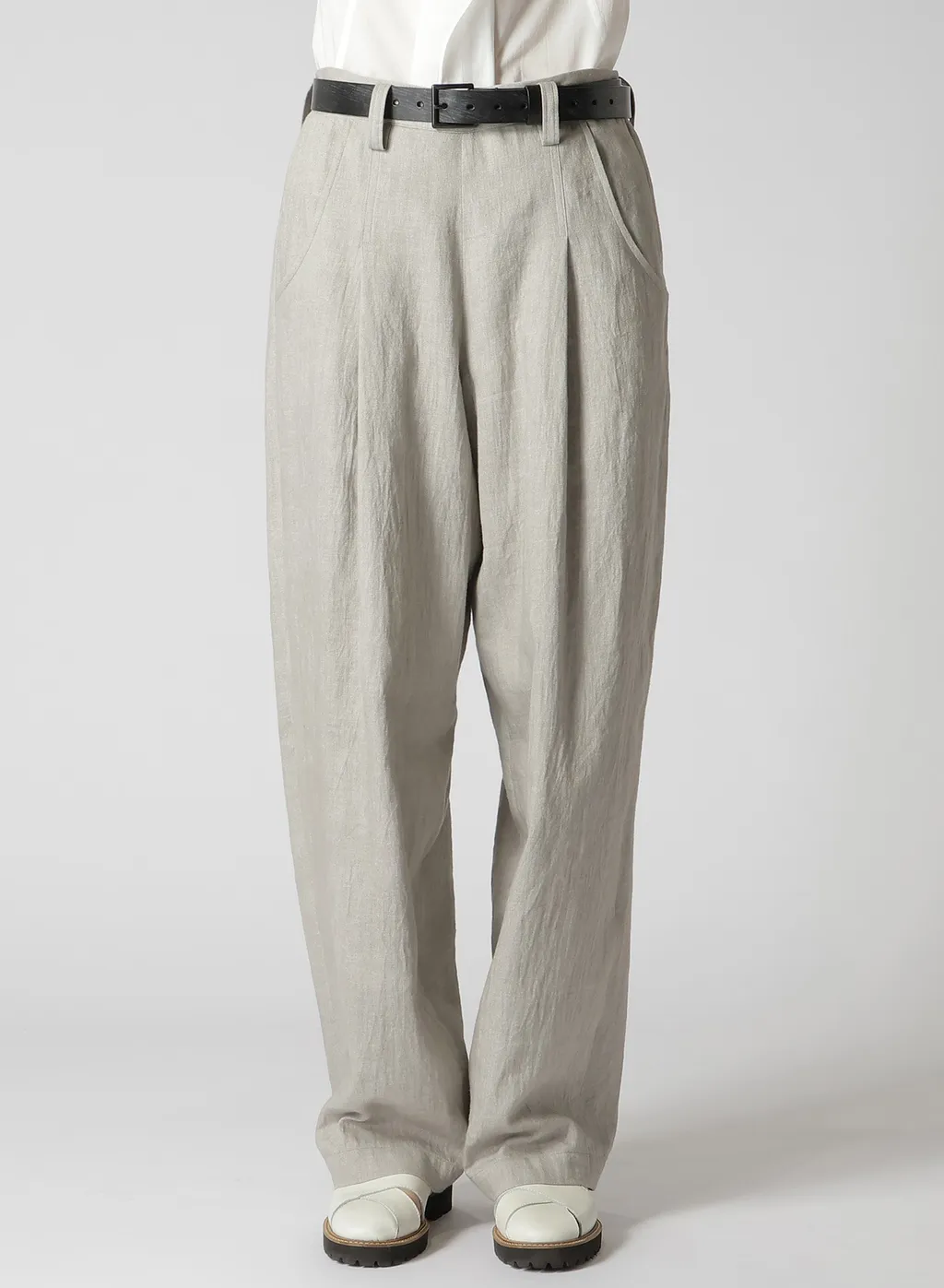 L/C Ink Dyed Light Denim Side Open Pants