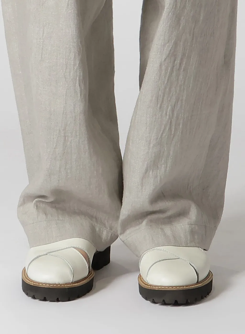 L/C Ink Dyed Light Denim Side Open Pants