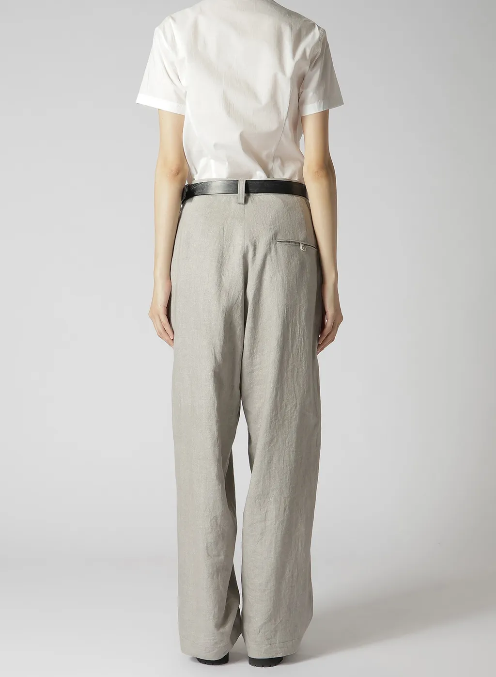 L/C Ink Dyed Light Denim Side Open Pants