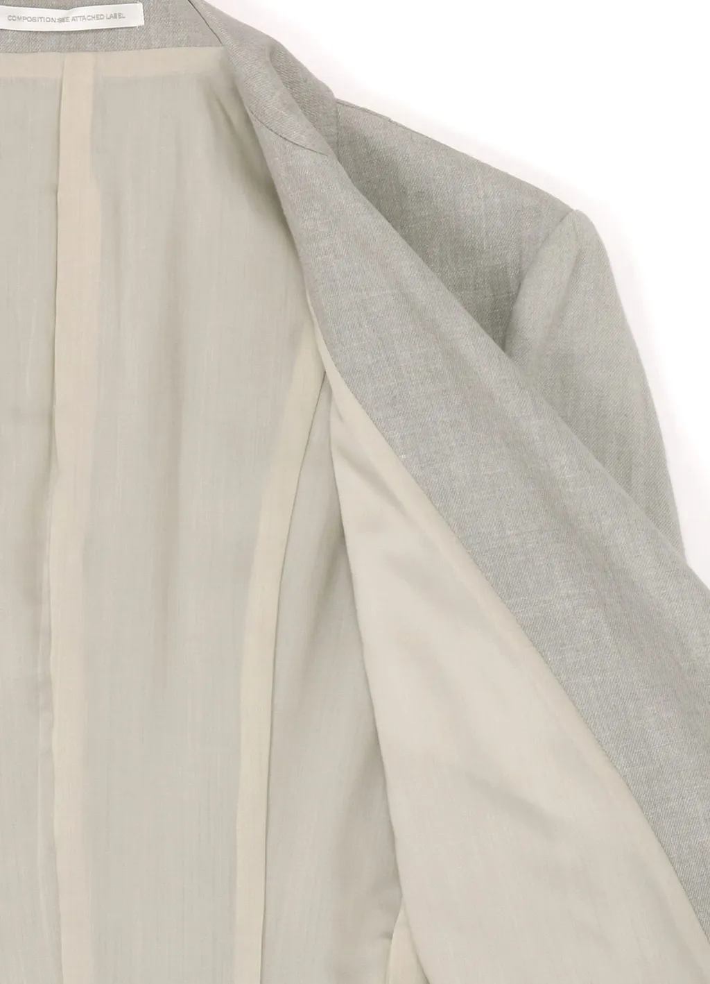 L/C Ink Dyed Light Denim Half Sleeve Tailored Jacket
