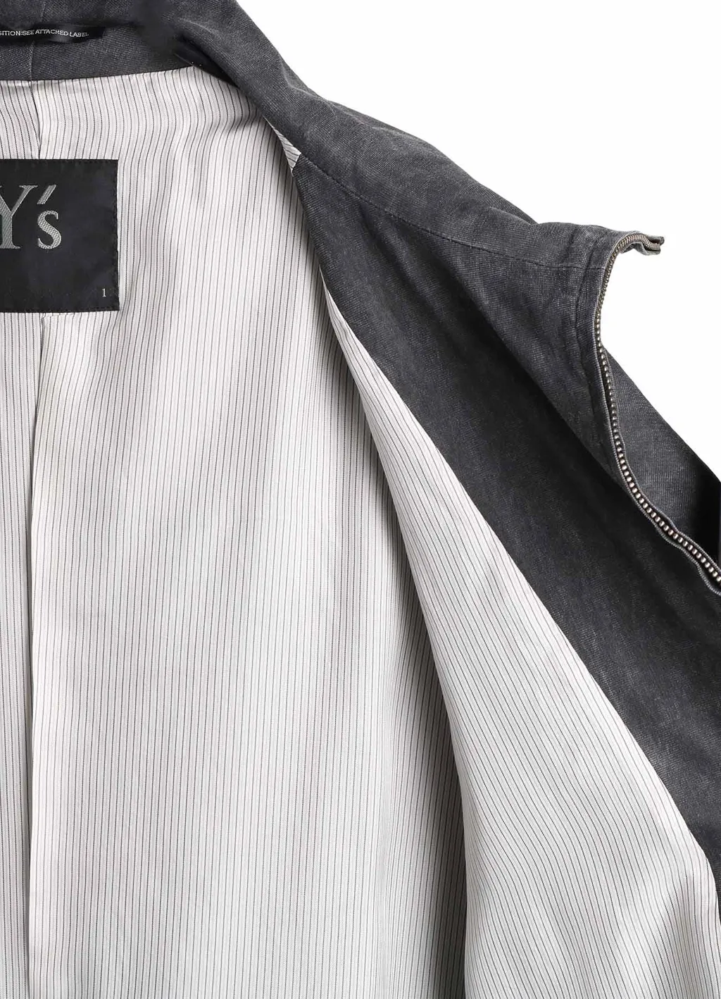 Ramie/Nylon Pigment Coating Big Anorak Coat