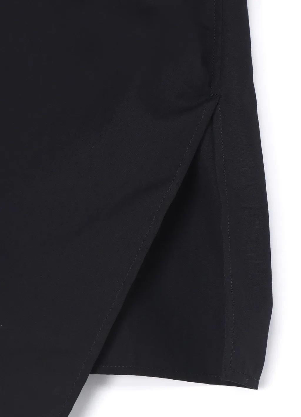 Cotton Broadcloth Left Front Drape Blouse