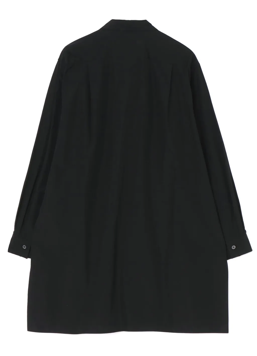 Cotton Broadcloth Blouse With Hanging Cloth On Left