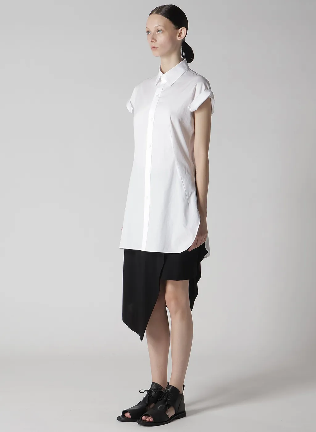 100/2 Cotton Broad Turn-Up Shirt
