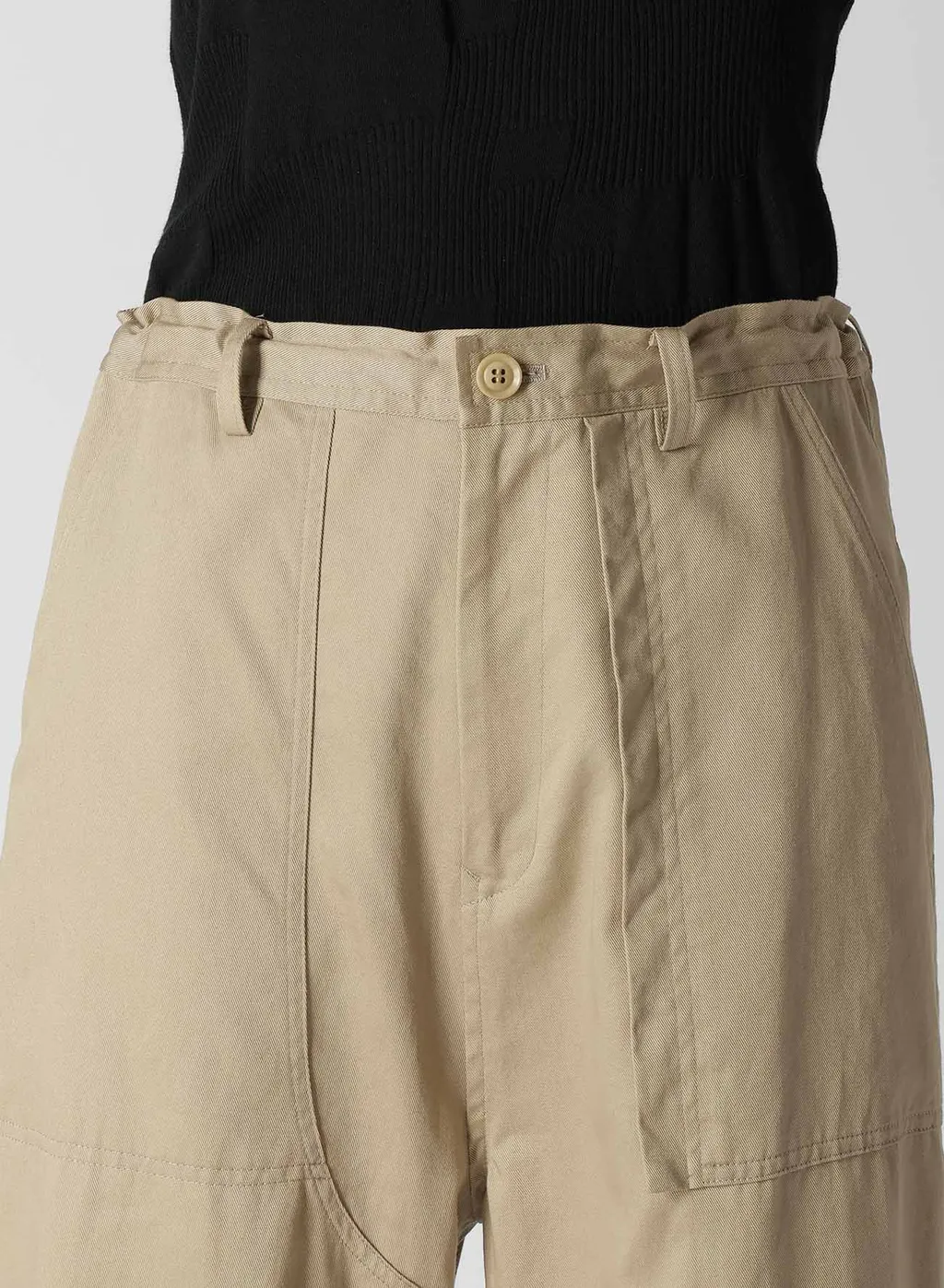 [Y's Born Product] Cotton Twill Long Straight Pants