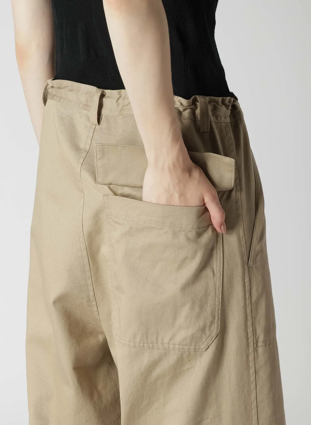 [Y's Born Product] Cotton Twill Long Straight Pants