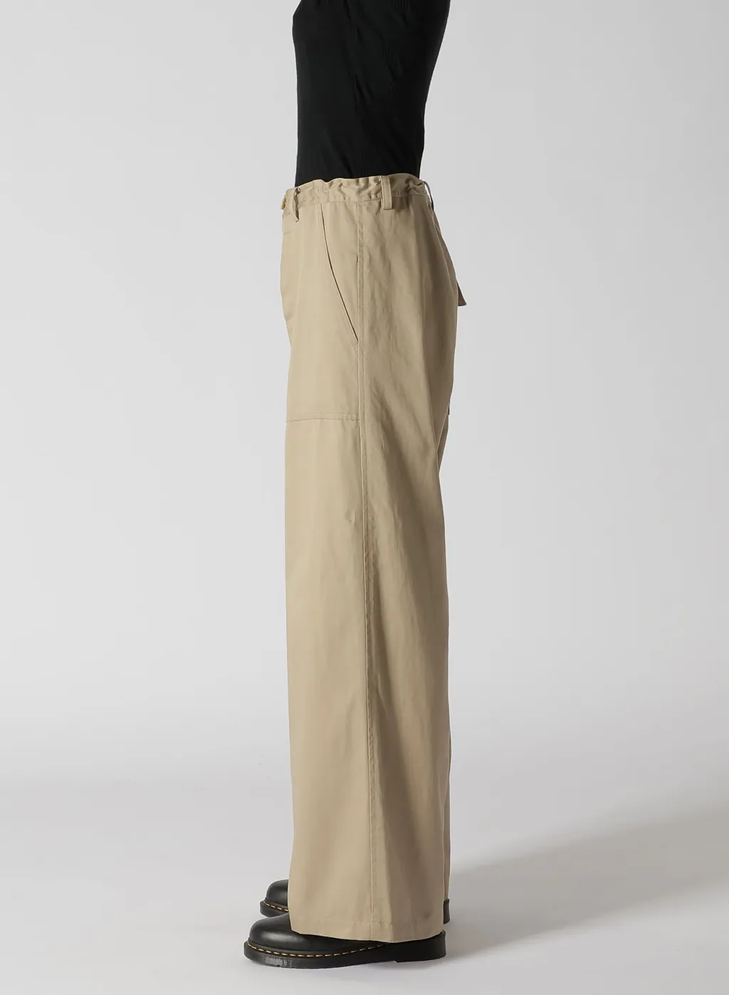 [Y's Born Product] Cotton Twill Long Straight Pants