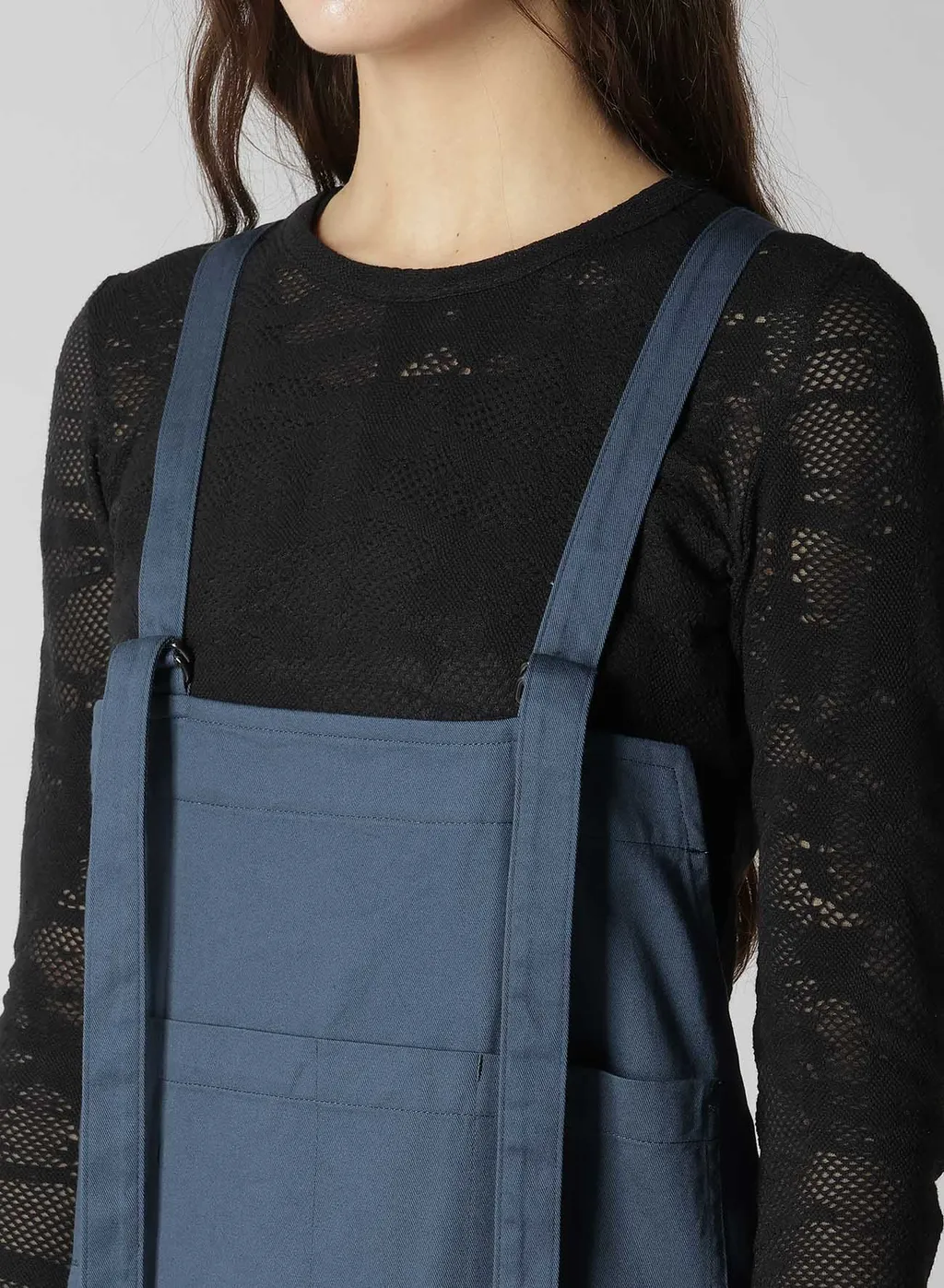[Y's Born Product] Cotton Twill Front Pocket Dress
