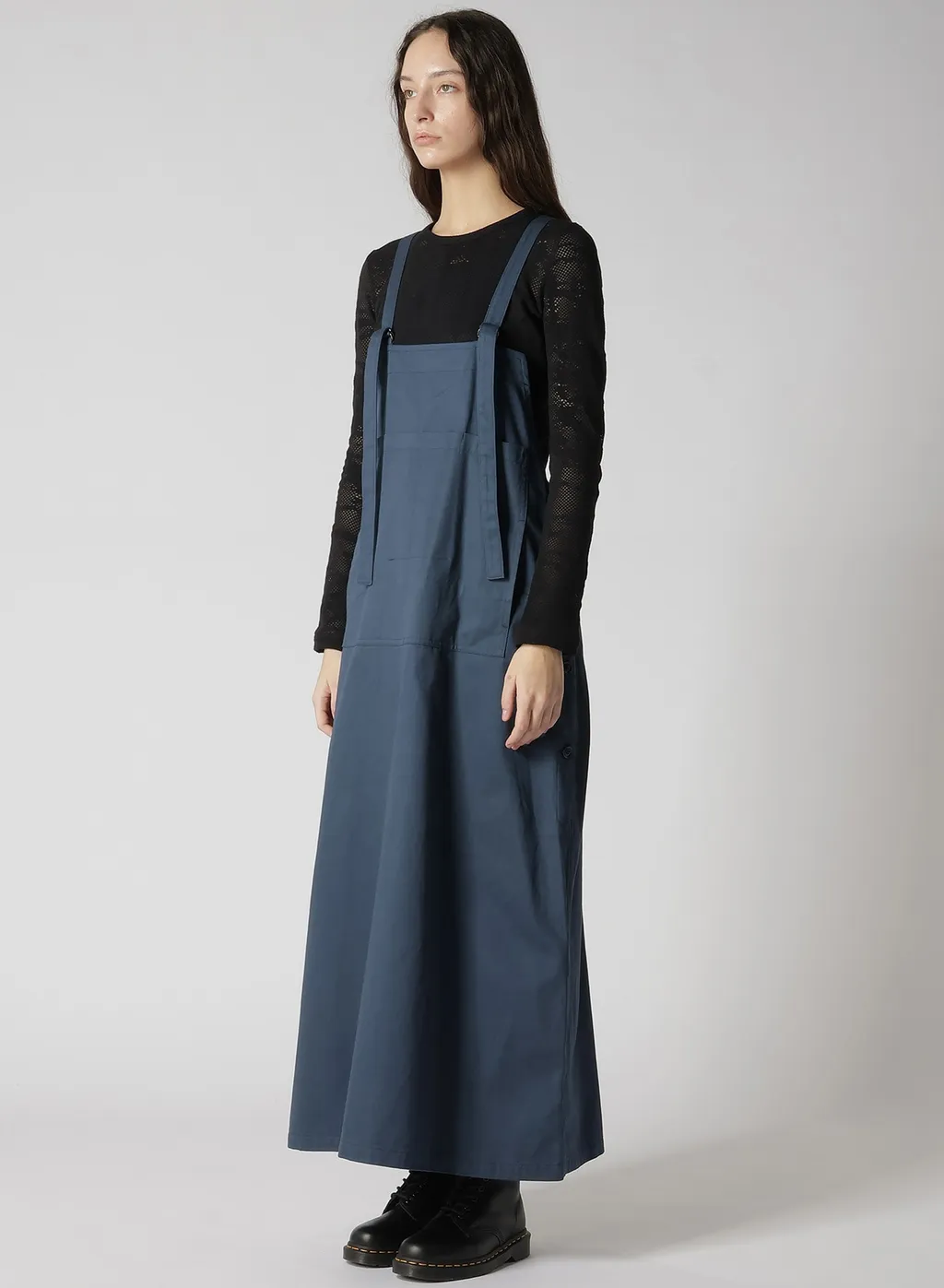 [Y's Born Product] Cotton Twill Front Pocket Dress