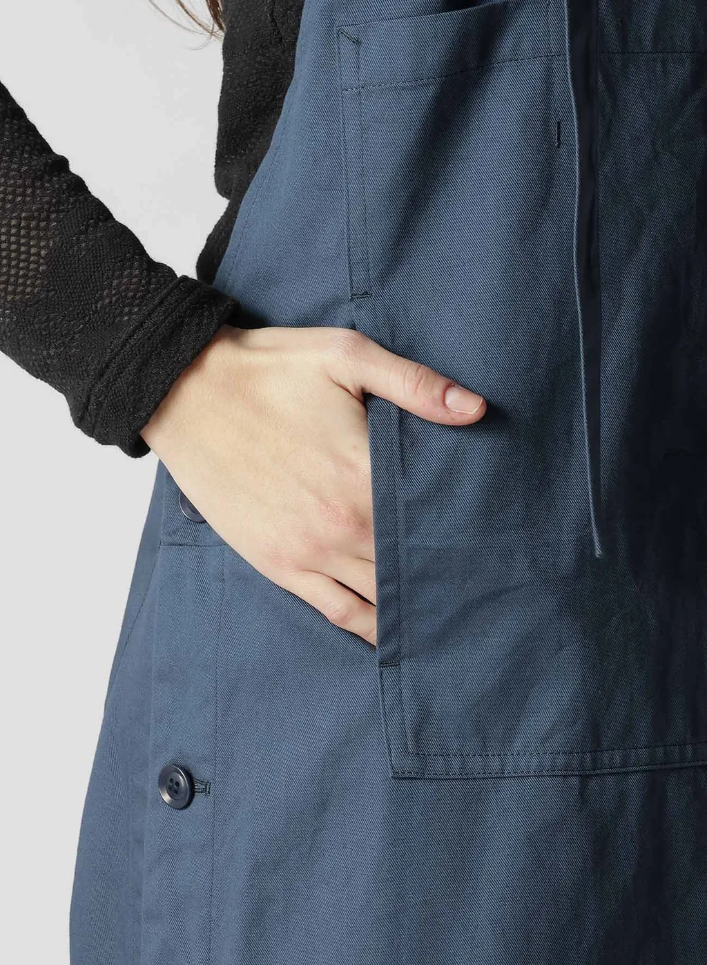 [Y's Born Product] Cotton Twill Front Pocket Dress