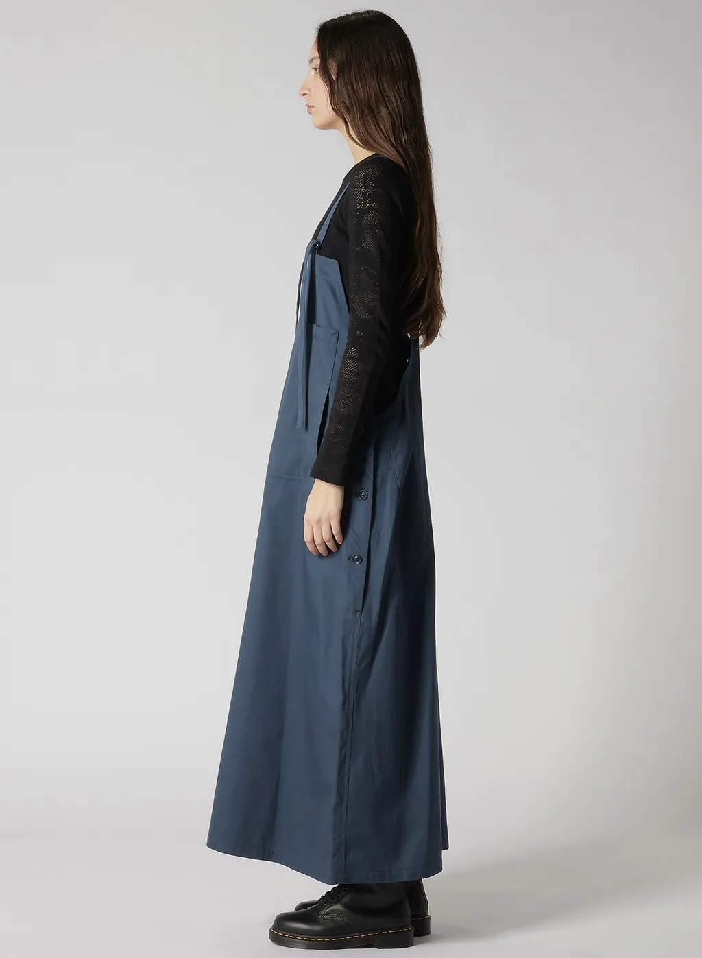 [Y's Born Product] Cotton Twill Front Pocket Dress