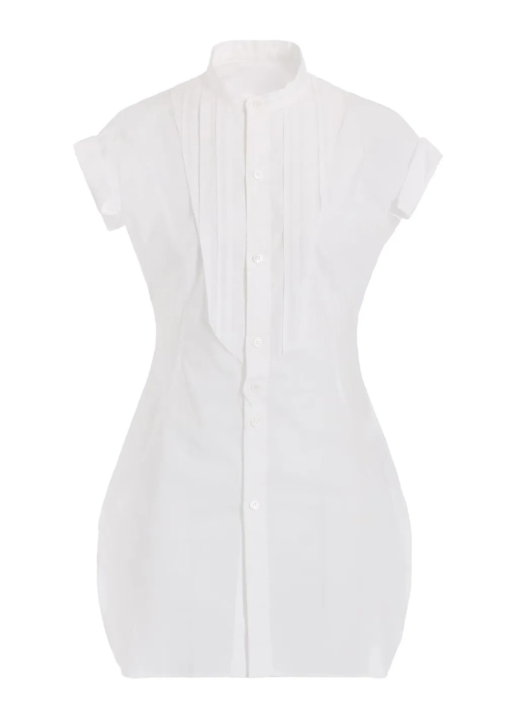 Cotton/Lawn Stand Collar Shirt