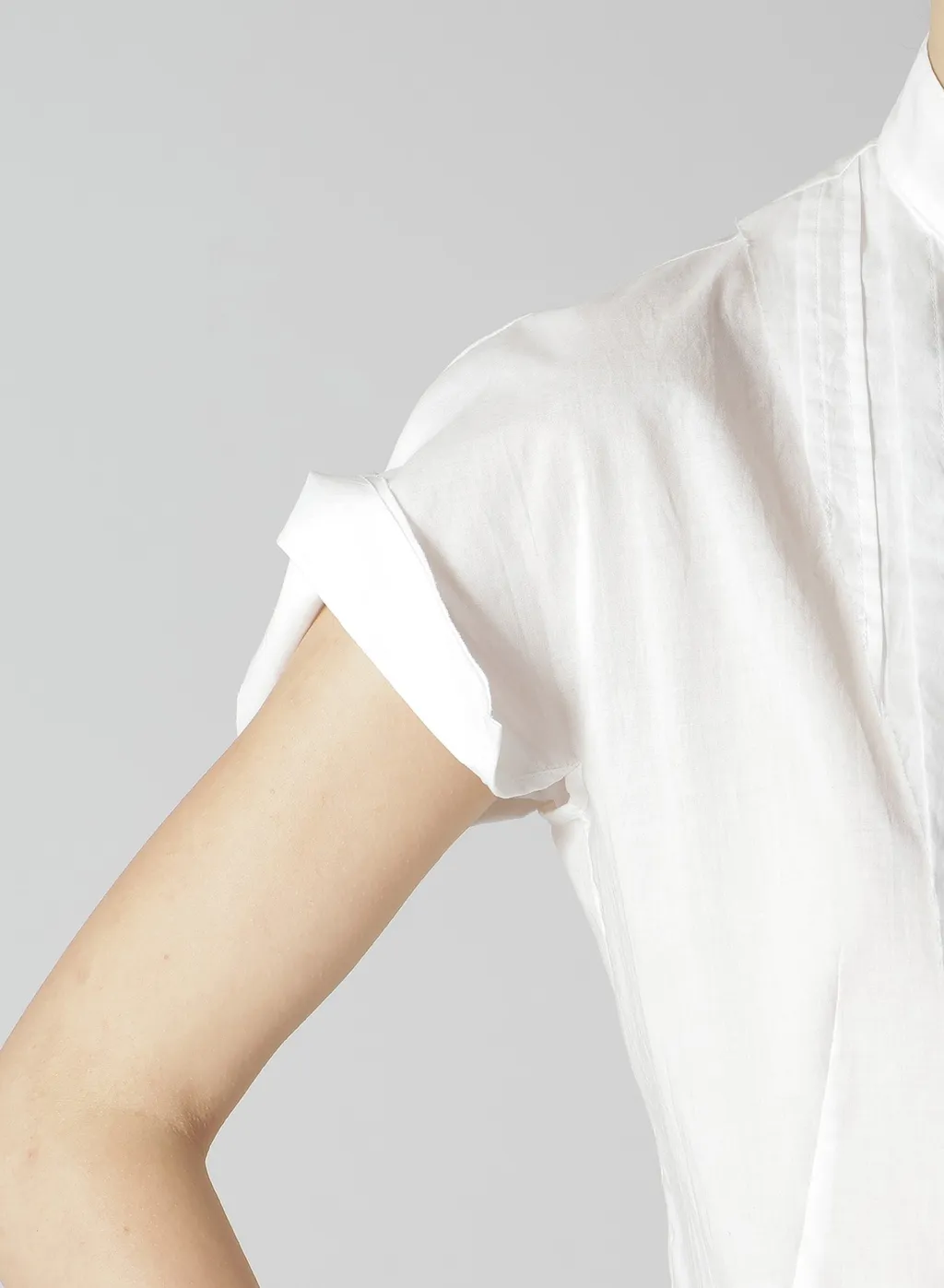 Cotton/Lawn Stand Collar Shirt