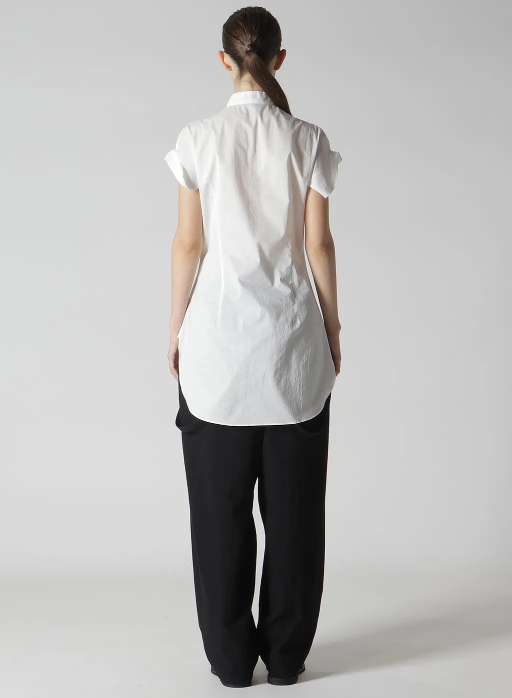 Cotton/Lawn Stand Collar Shirt
