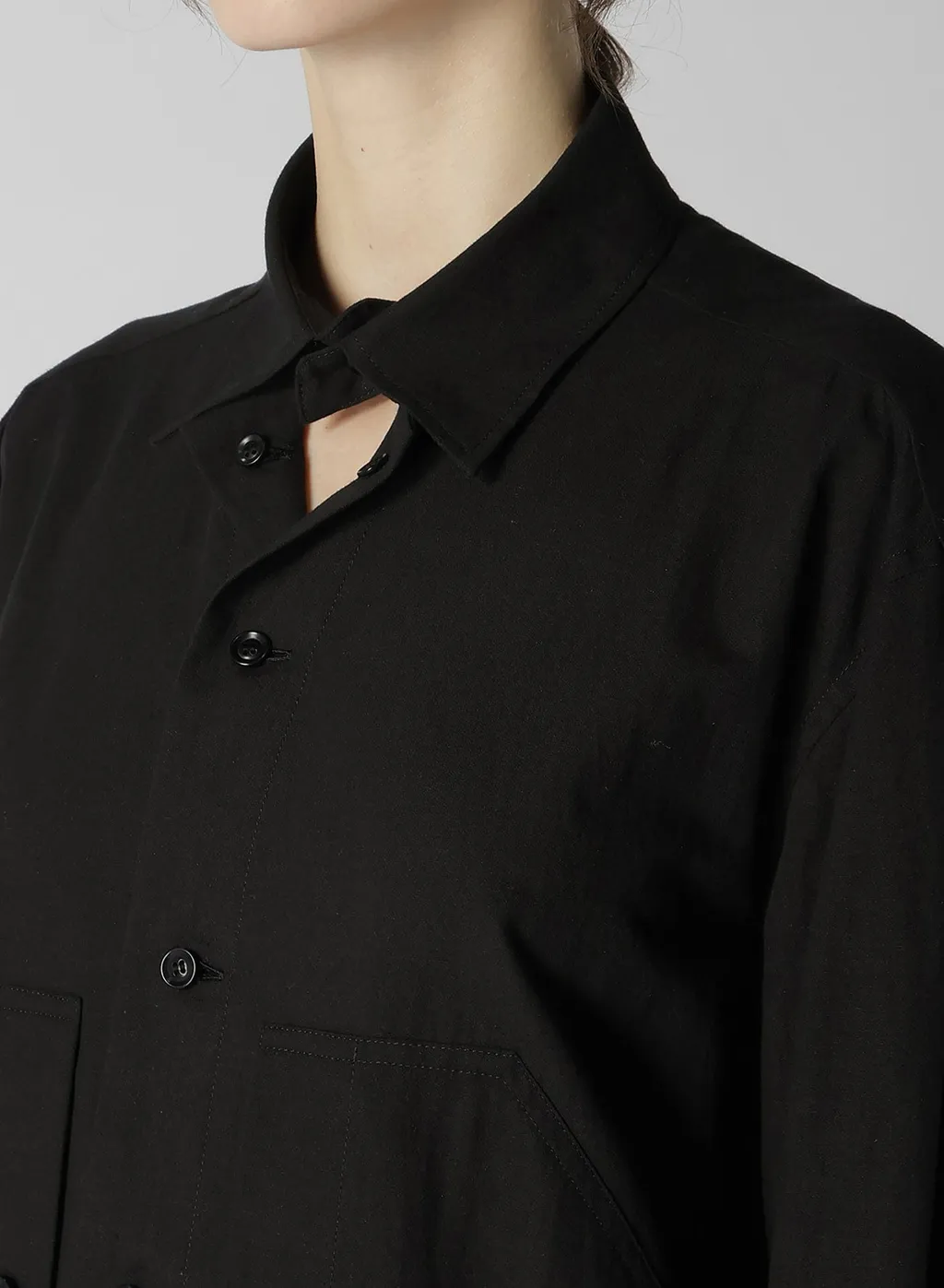 Untwisting Lawn Work Shirt