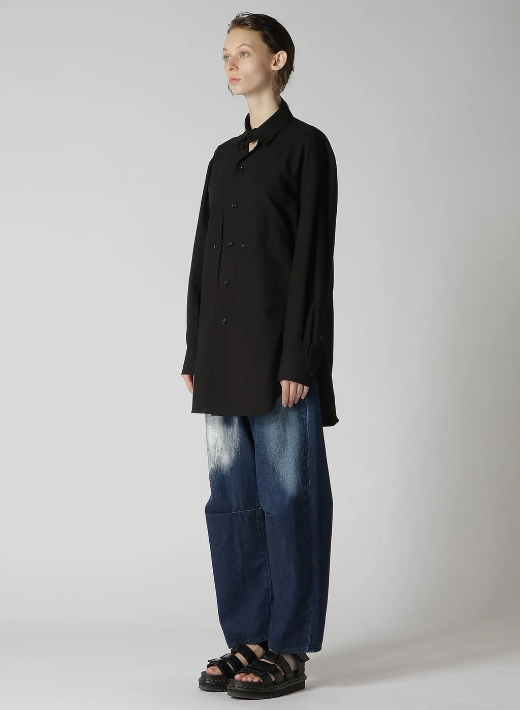 Untwisting Lawn Work Shirt