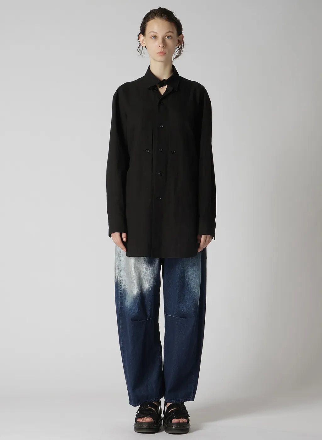Untwisting Lawn Work Shirt