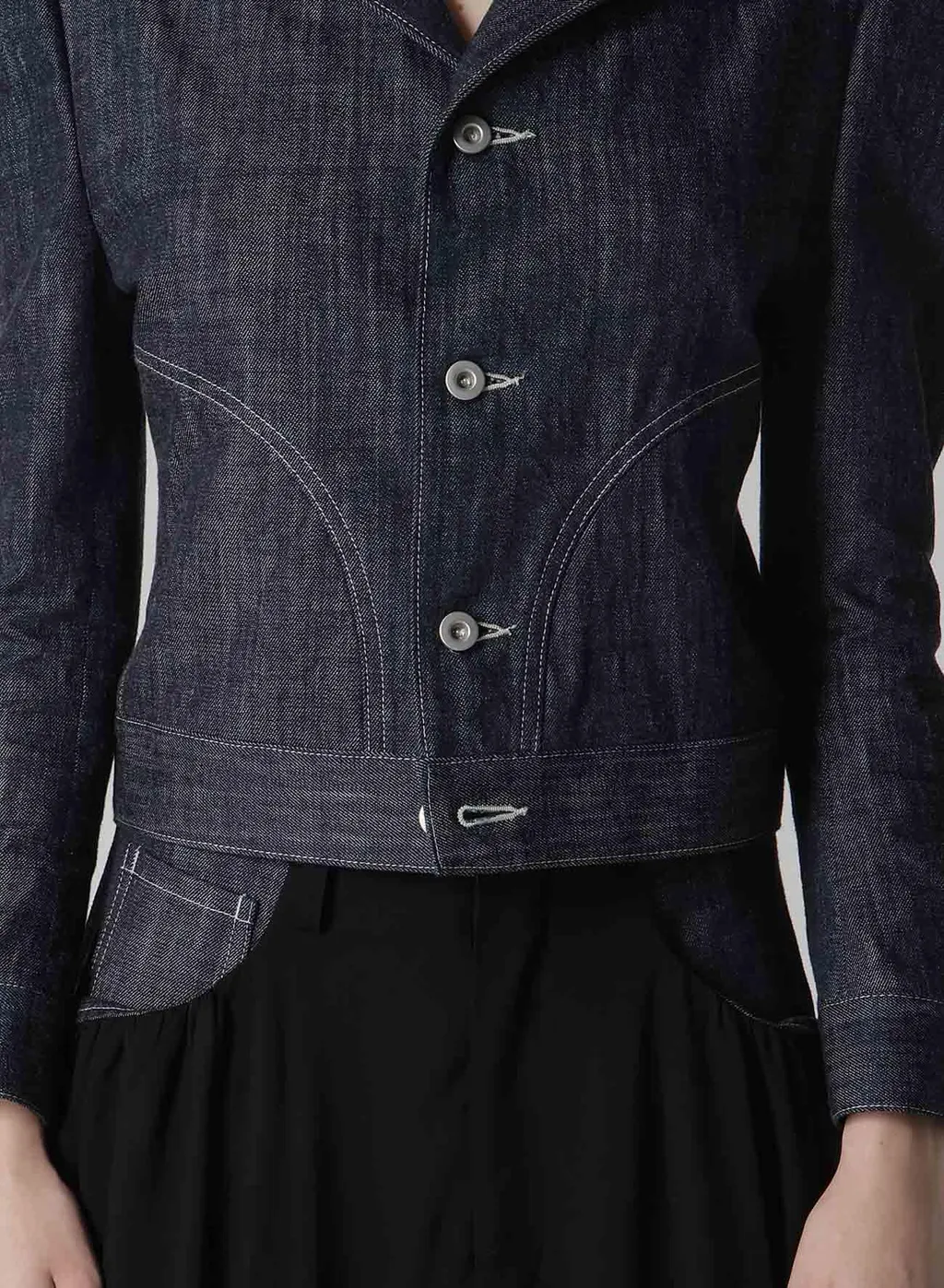 8Oz Rigid Denim Slit Jacket