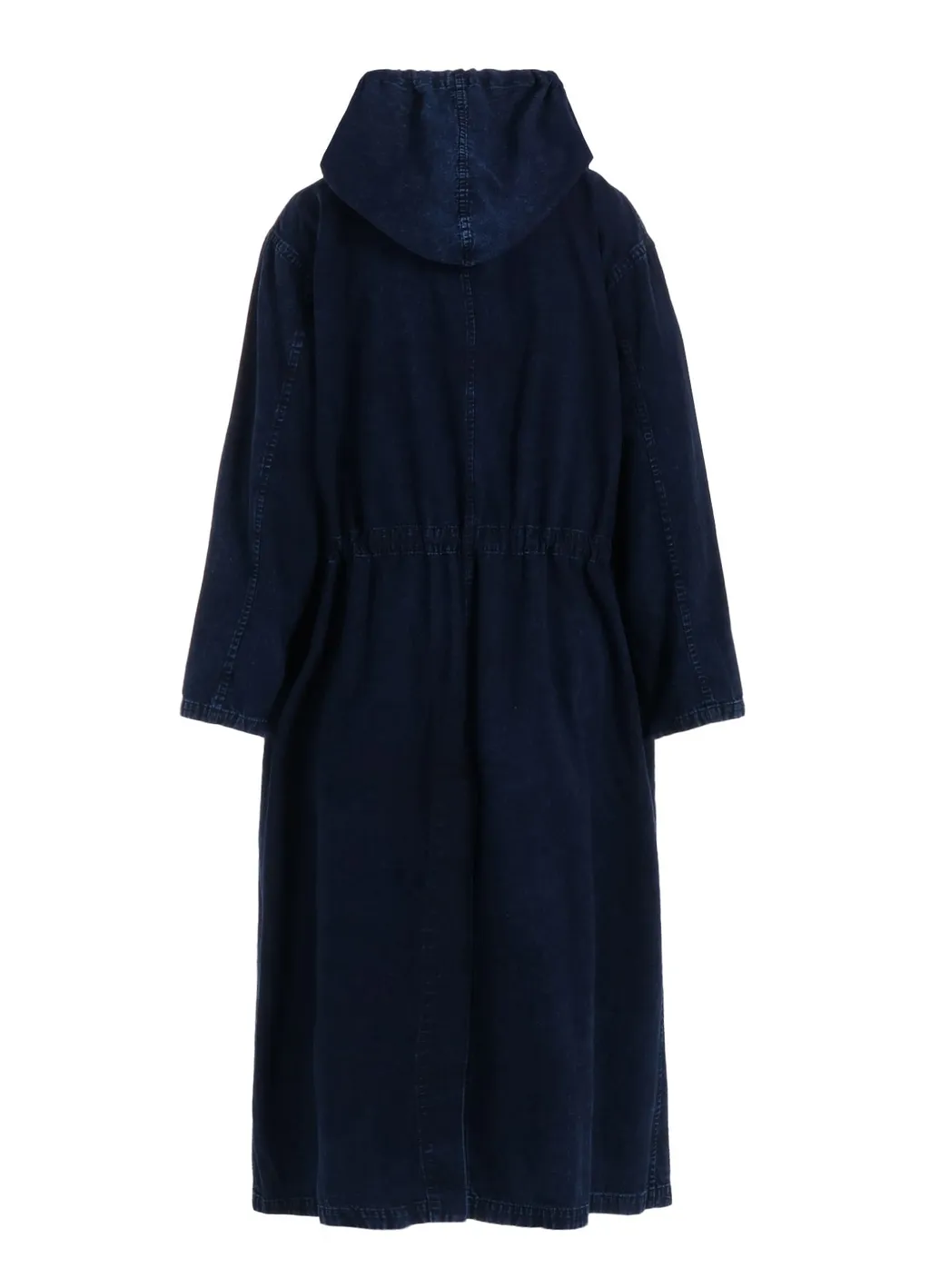 6Oz Bleached Denim Hoodie Coat