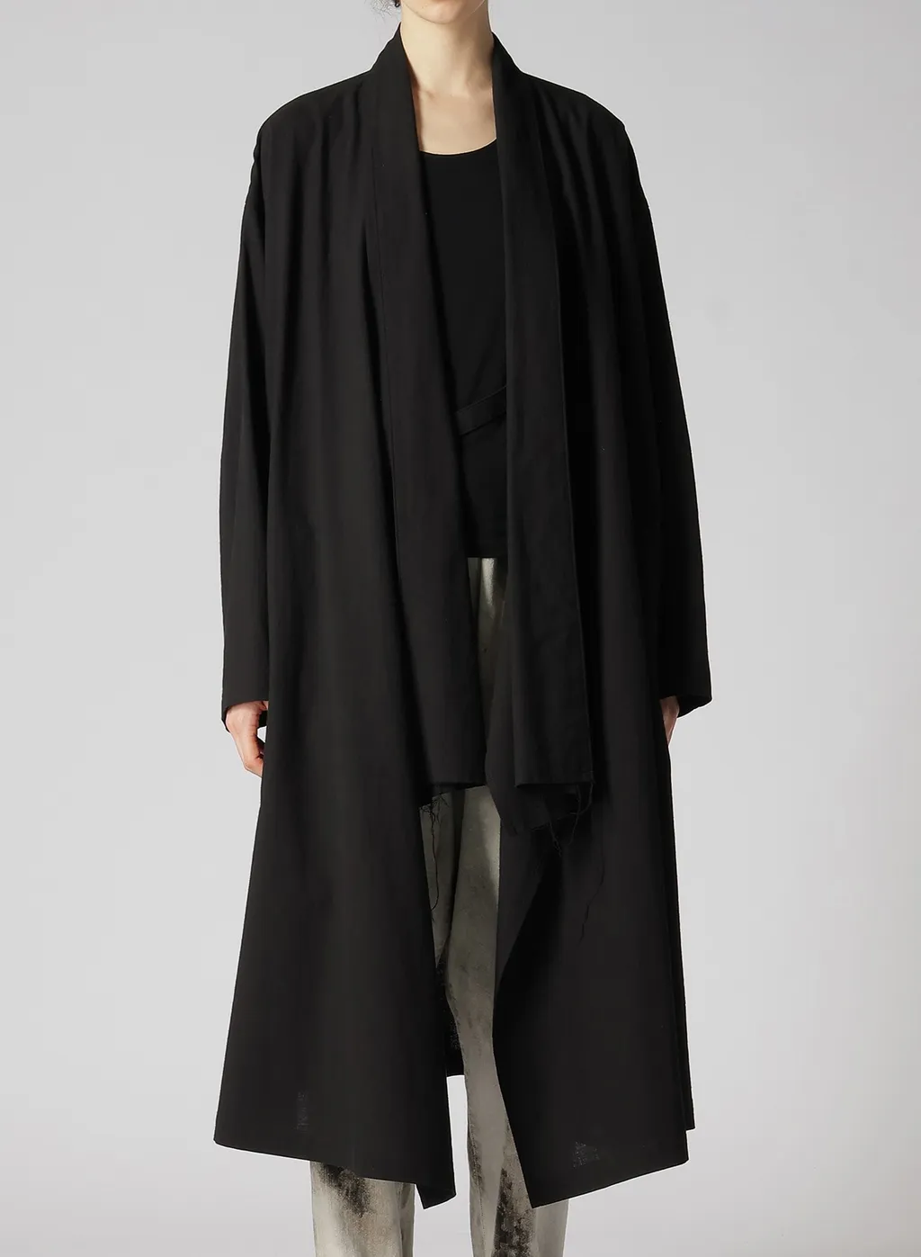 Cotton Flax Poplin Robe Coat
