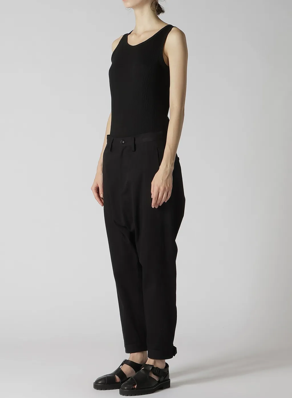 Uneven Yarn Soft Twill Sarrouel