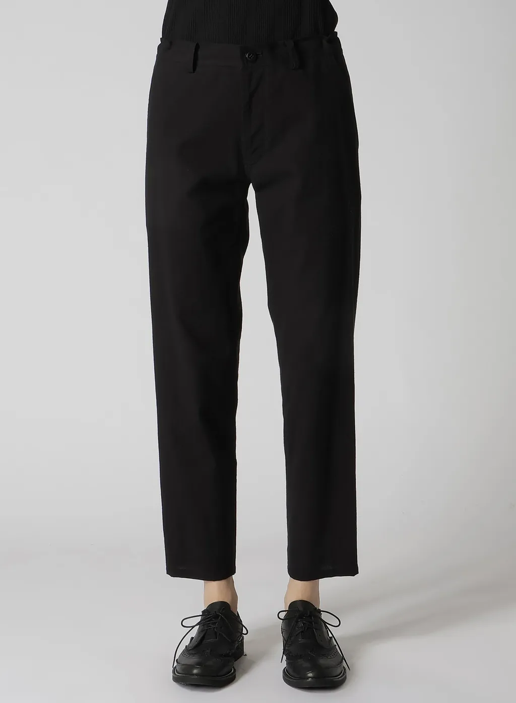 Cotton Flax Poplin Slim Pants