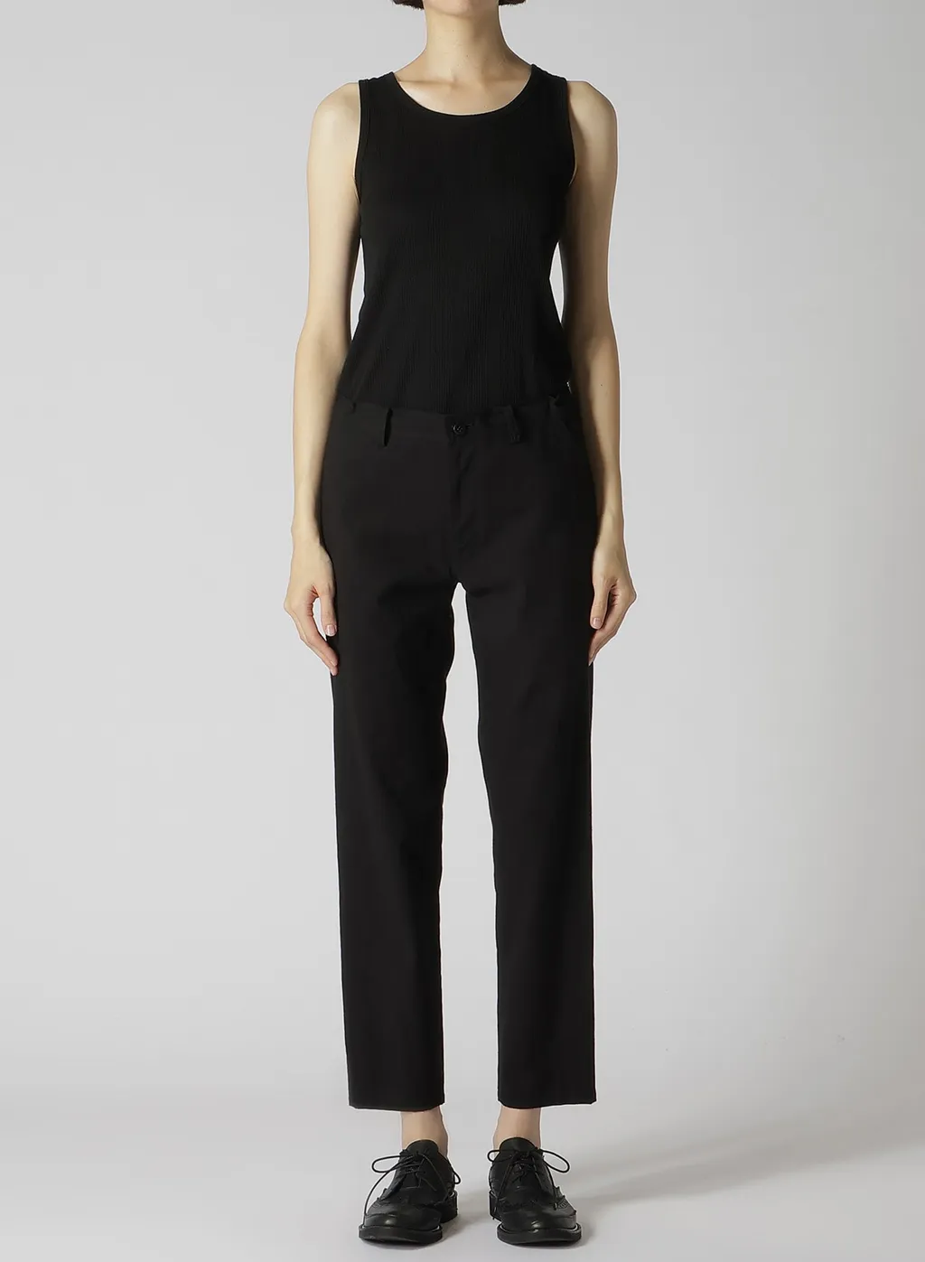 Cotton Flax Poplin Slim Pants