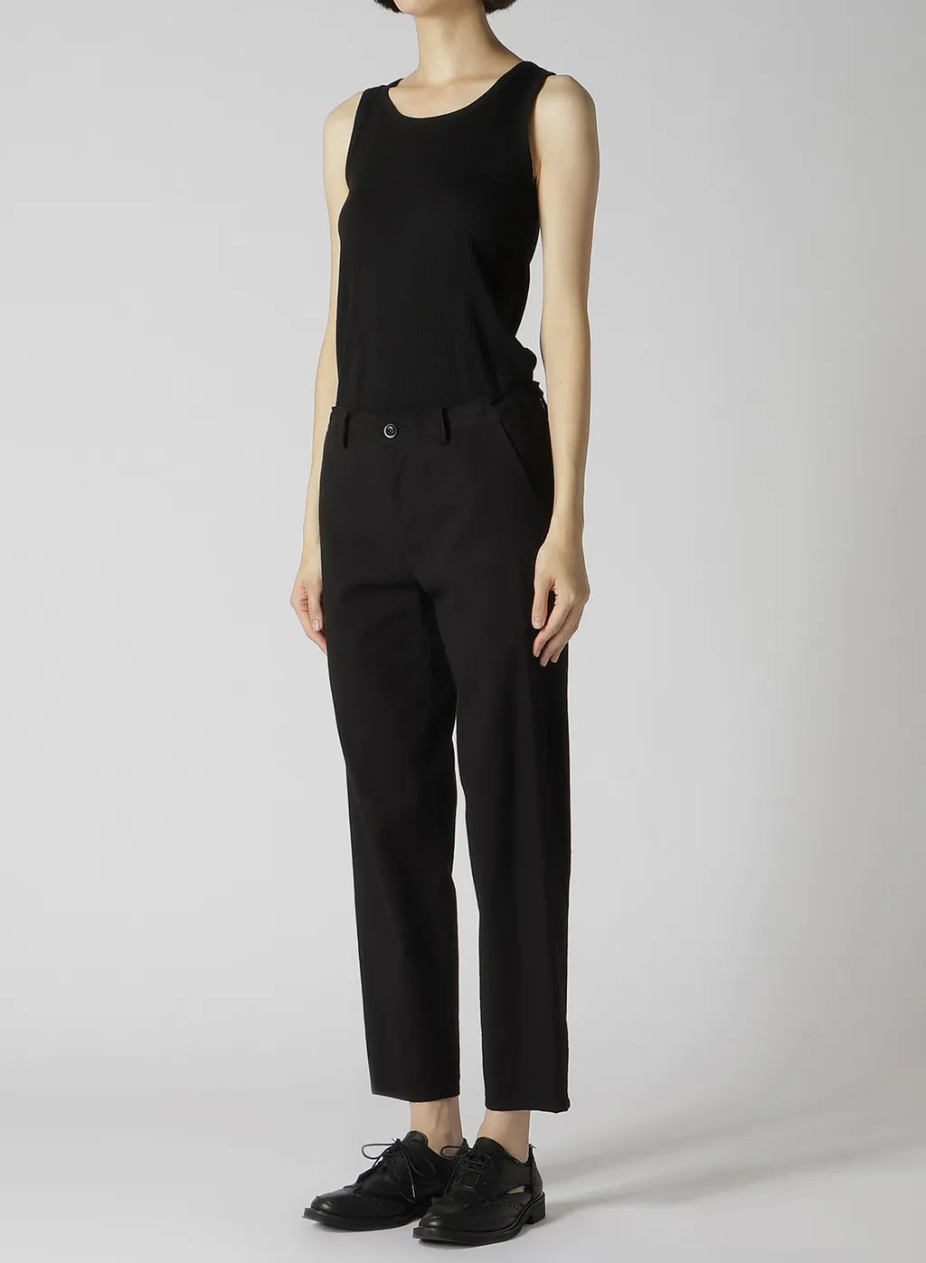 Cotton Flax Poplin Slim Pants