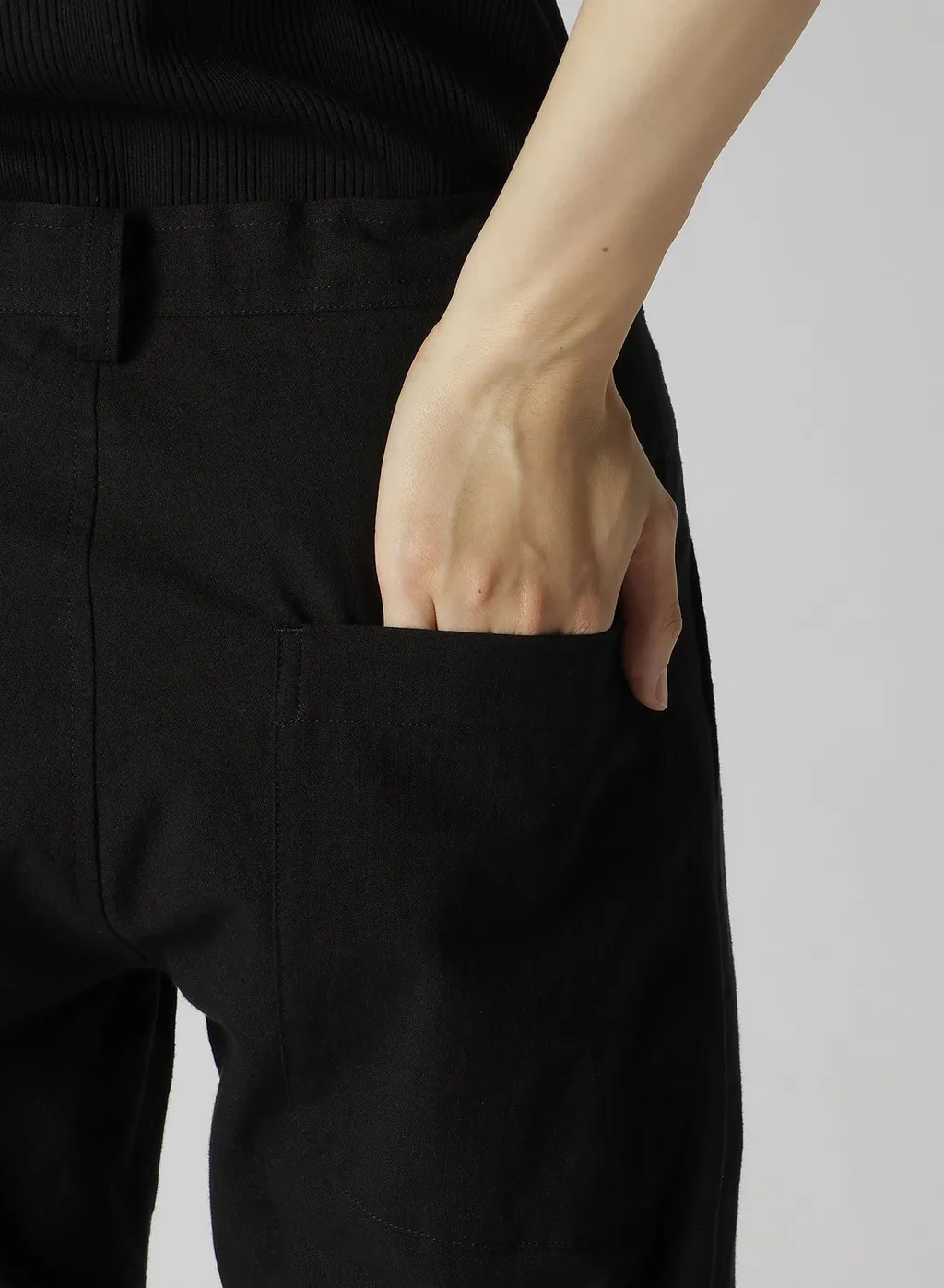 Cotton Flax Poplin Slim Pants