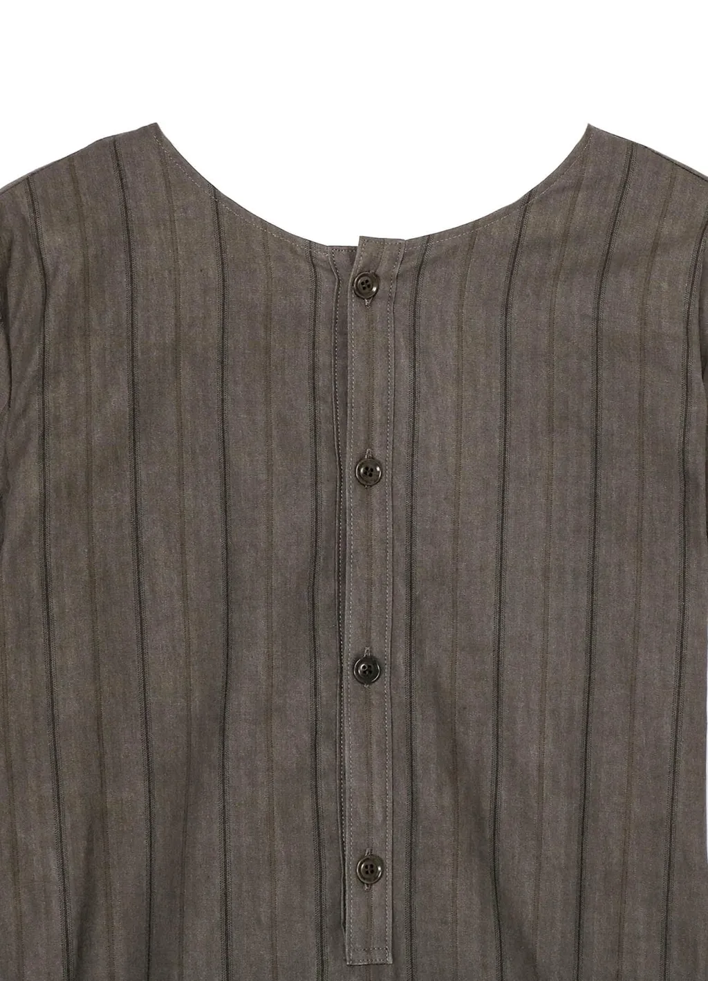 Cotton Stripe Ink Dyed Back Tie Dress