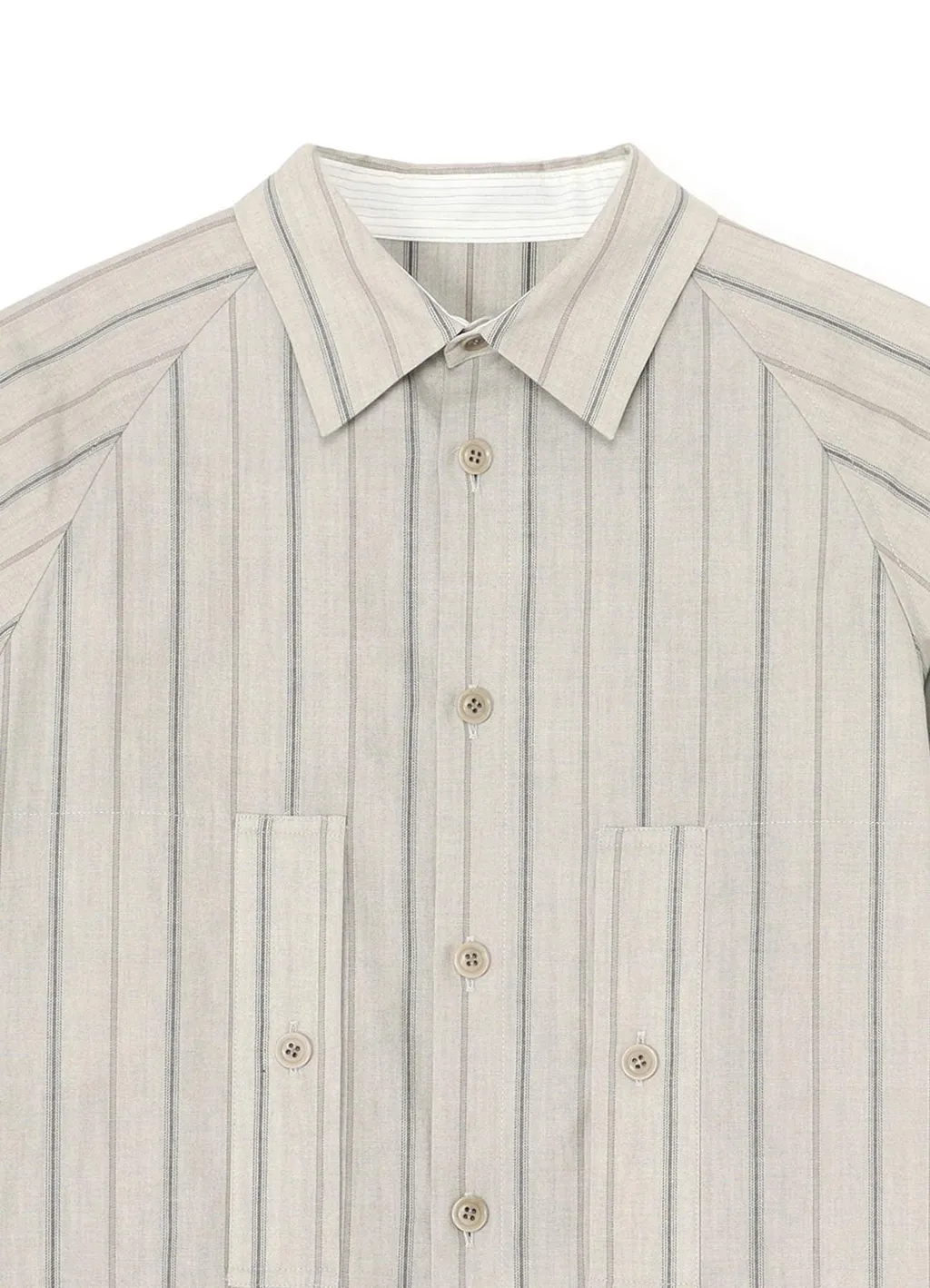 Cotton Stripe Ink Dyed Chest Pocket Dress